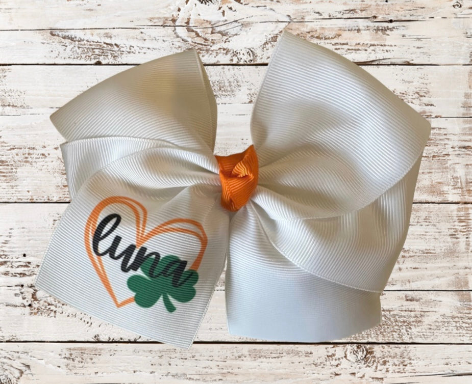 Custom Name St. Pat’s Bow
